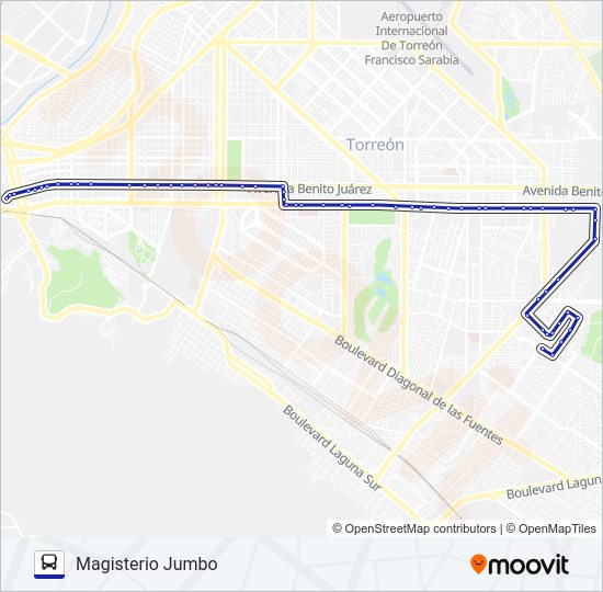 Mapa de MONTERREAL de autobús
