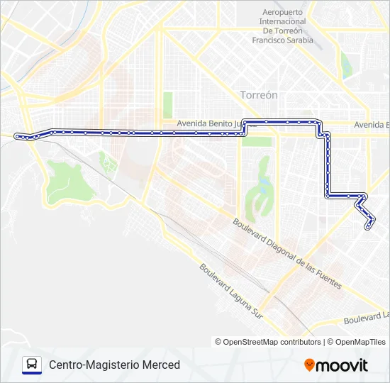 MONTERREAL Bus Line Map