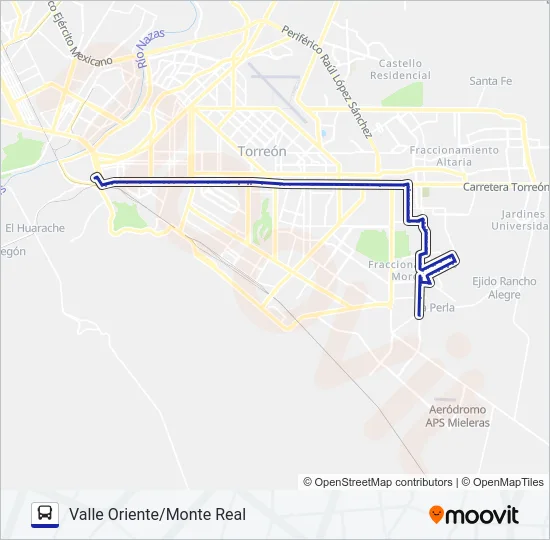 MONTERREAL Bus Line Map