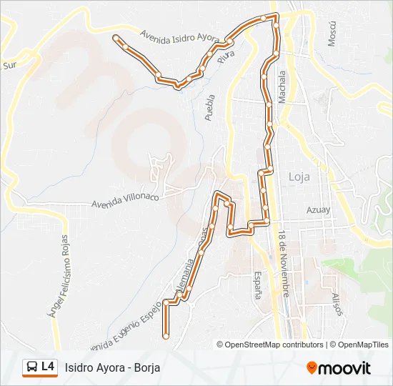 L4 Bus Line Map