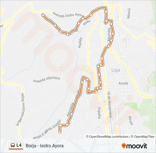L4 Bus Line Map
