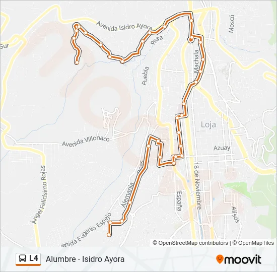 L4 Bus Line Map