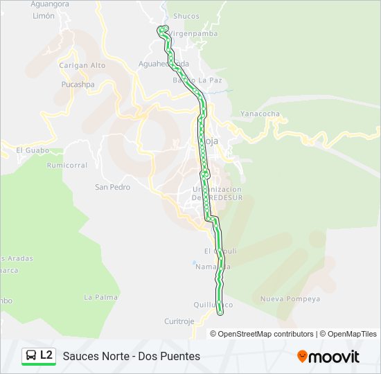 L2 Bus Line Map