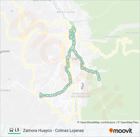 L5 Bus Line Map