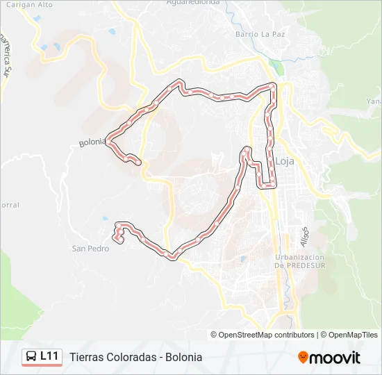 L11 Bus Line Map