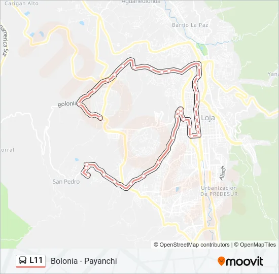 L11 Bus Line Map