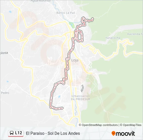 L12 Bus Line Map