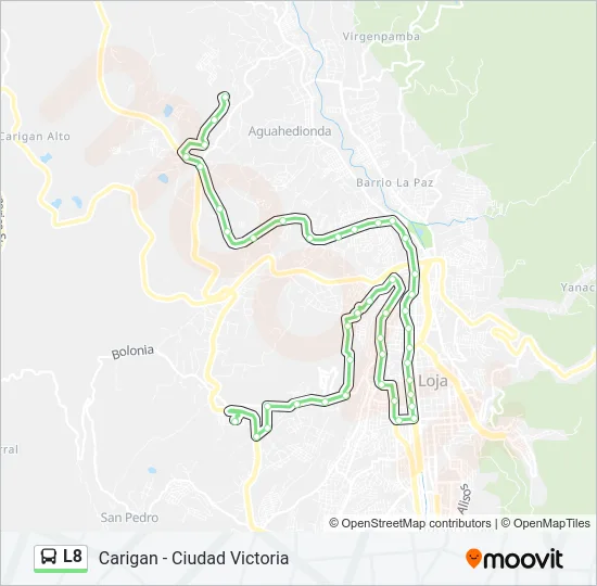 L8 Bus Line Map