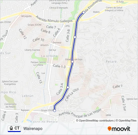 CT Light Rail Line Map