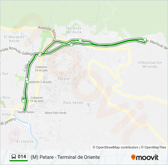 014 Bus Line Map