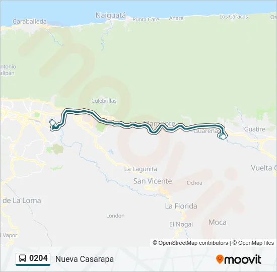 0204 Bus Line Map