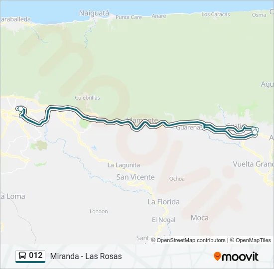 012 Bus Line Map