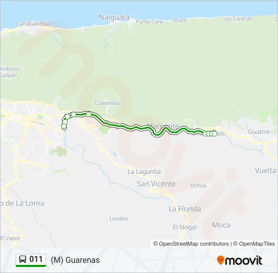 011 Bus Line Map