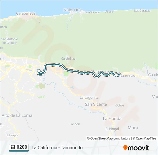 0200 Bus Line Map