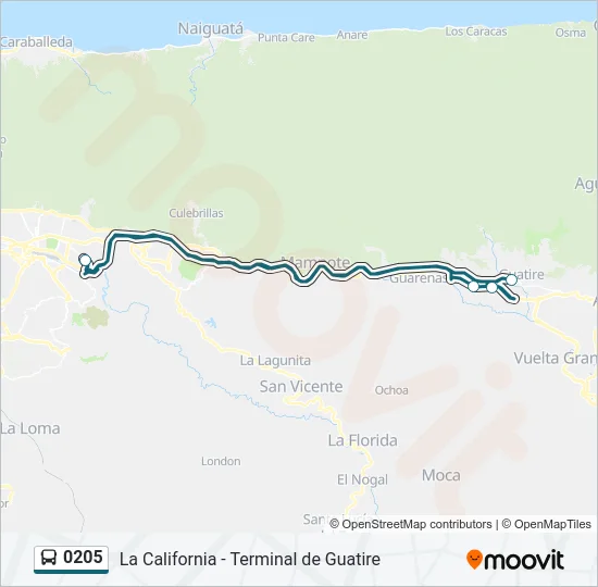 0205 Bus Line Map
