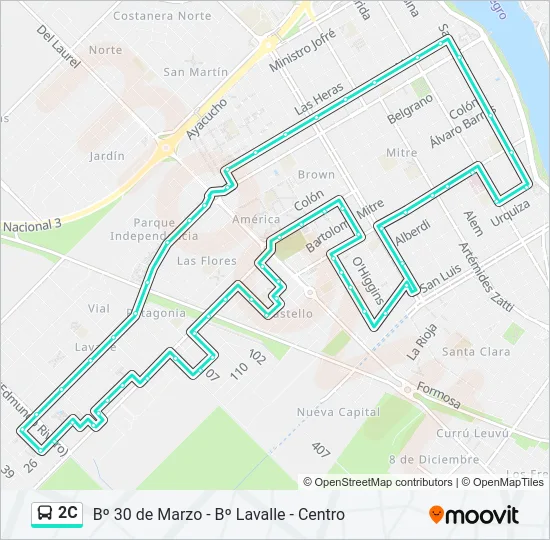 2C Bus Line Map