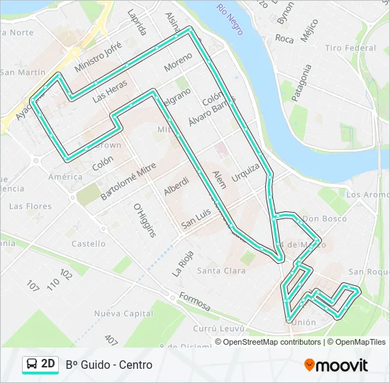 2D Bus Line Map