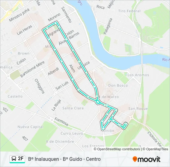 2F Bus Line Map