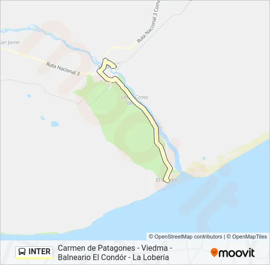 INTER Bus Line Map