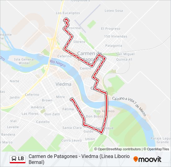 LB Bus Line Map