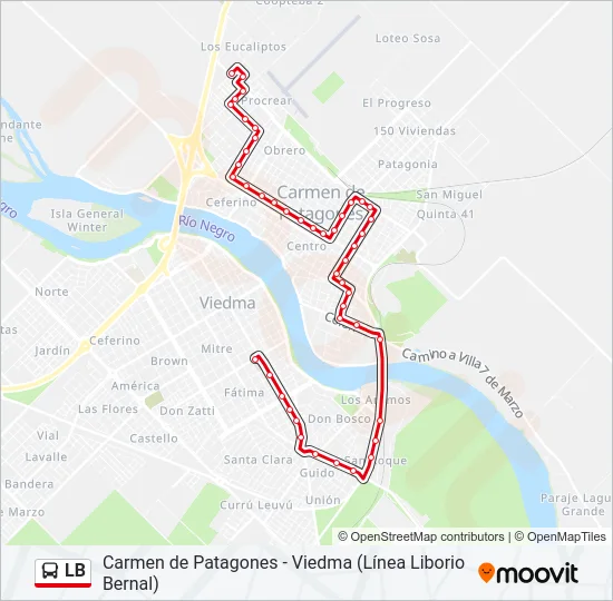 LB Bus Line Map