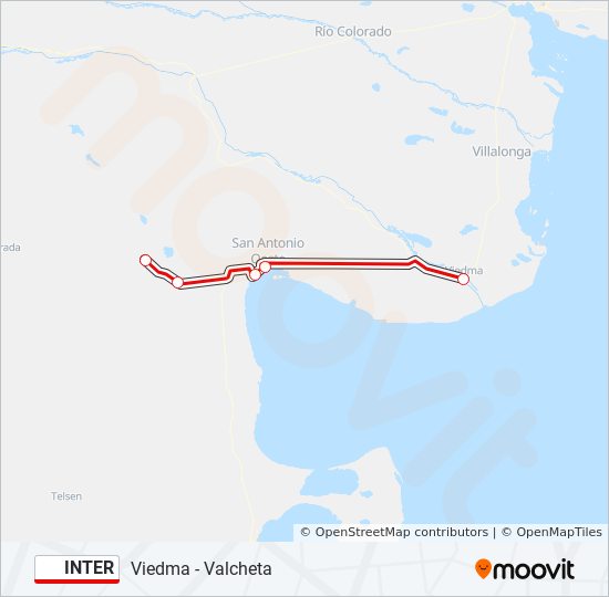 INTER bus Line Map