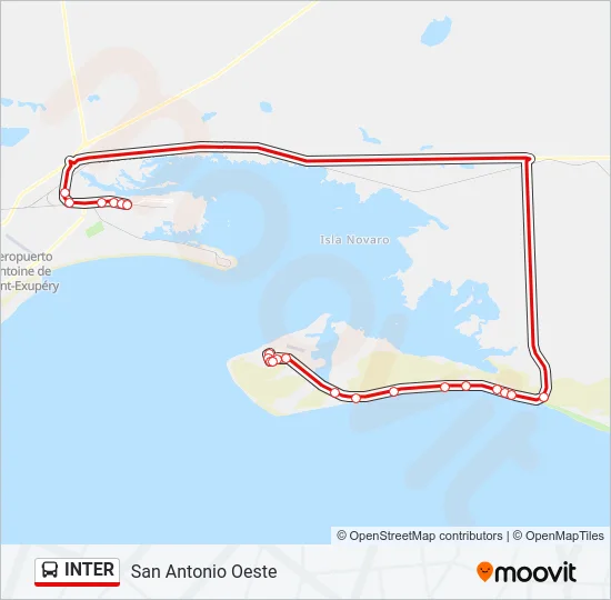 INTER Bus Line Map