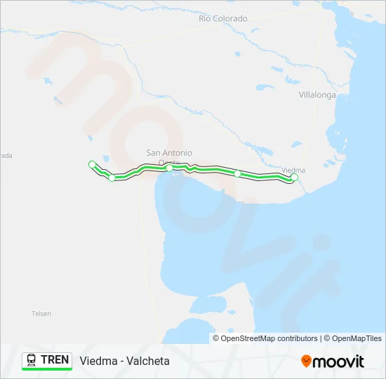 TREN Train Line Map