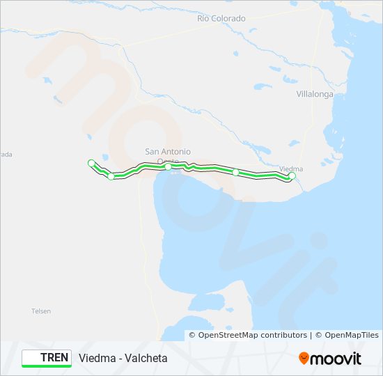 TREN train Line Map