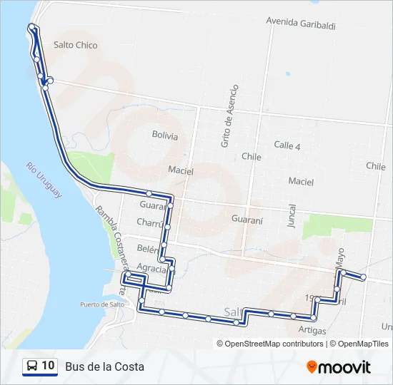 10 Bus Line Map