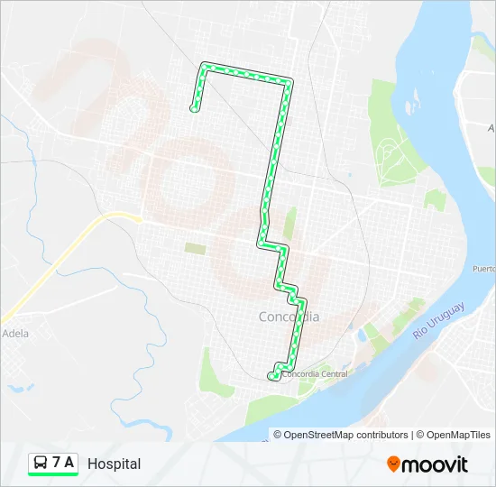 7 A Bus Line Map