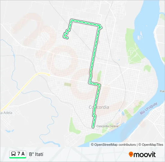 7 A Bus Line Map