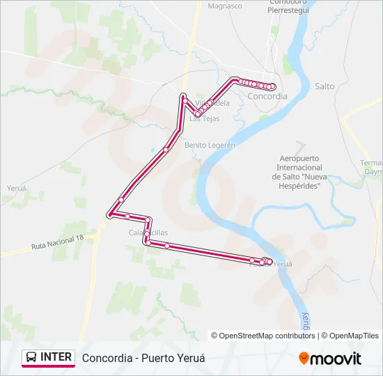 INTER Bus Line Map