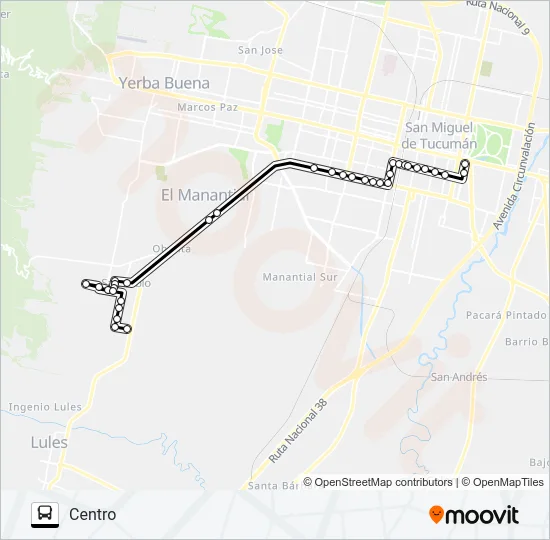EL PROVINCIAL Bus Line Map