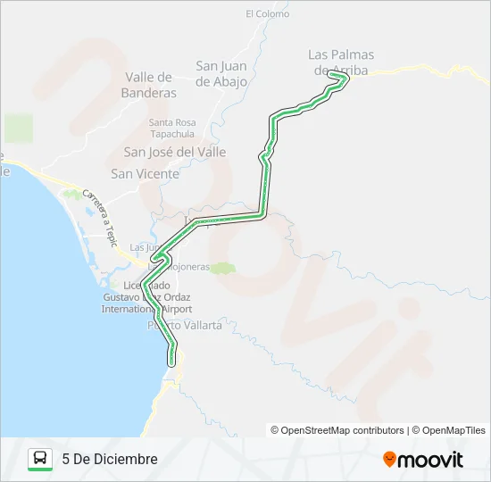 C25 - PALMAS Bus Line Map