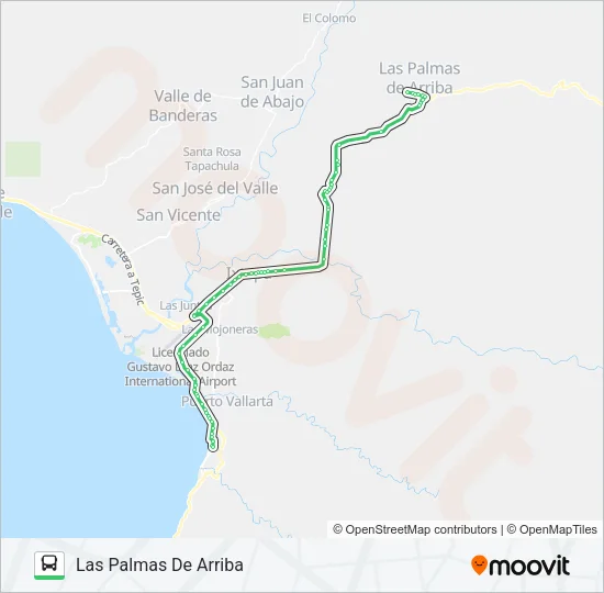 C25 - PALMAS Bus Line Map