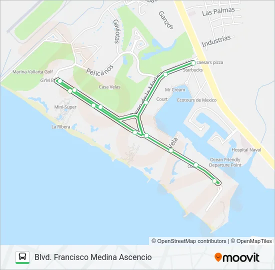 C27 - MARINA Bus Line Map