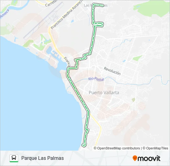 C12 - PORTALES Bus Line Map