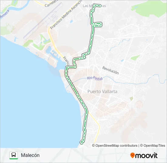 C12 - PORTALES Bus Line Map