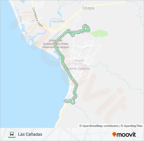 C24 - MOJONERAS Bus Line Map