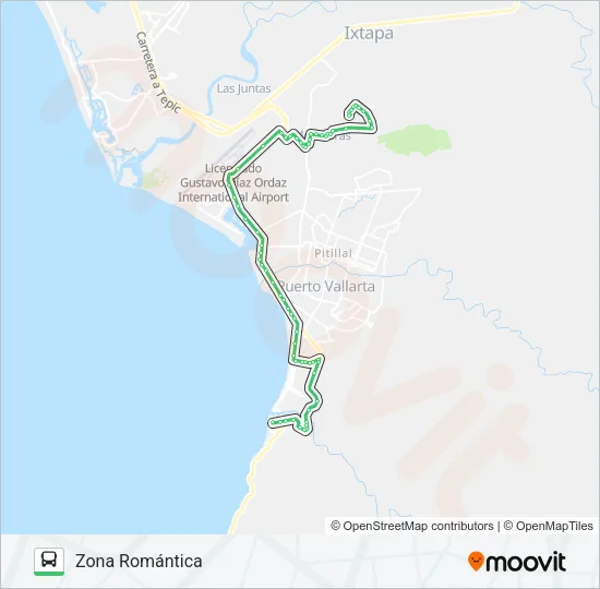 C24 - MOJONERAS Bus Line Map