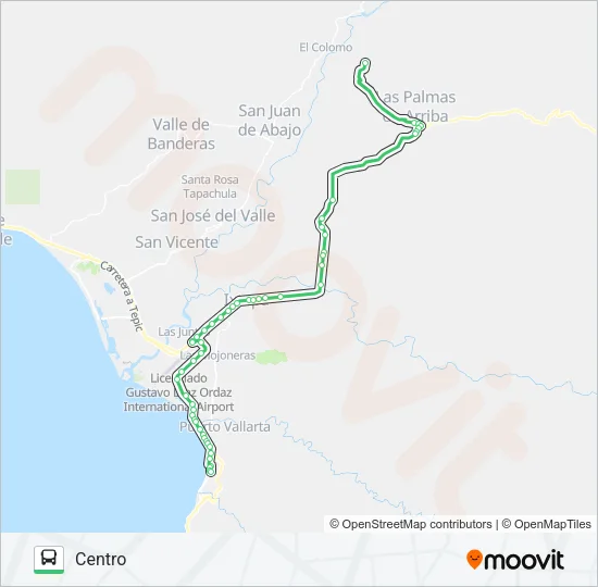 TEBELCHÍA Bus Line Map