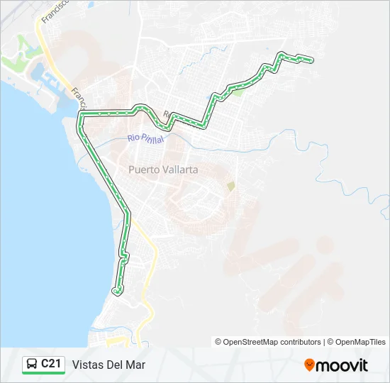 C21 Bus Line Map