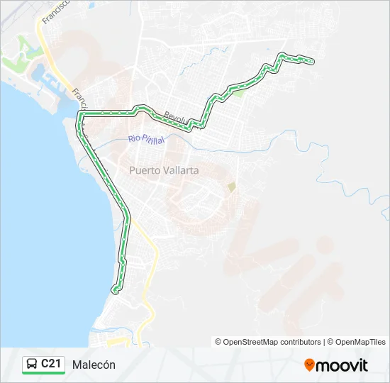 C21 Bus Line Map