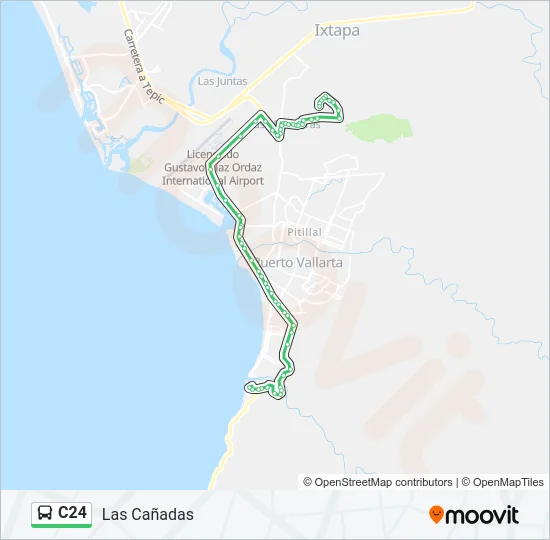 C24 Bus Line Map