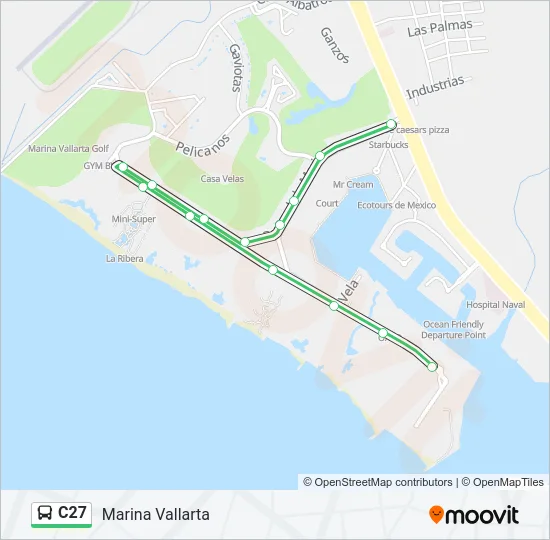 C27 Bus Line Map