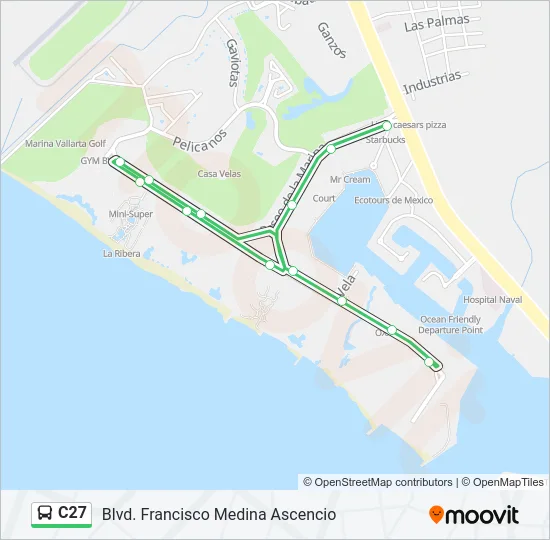 C27 Bus Line Map