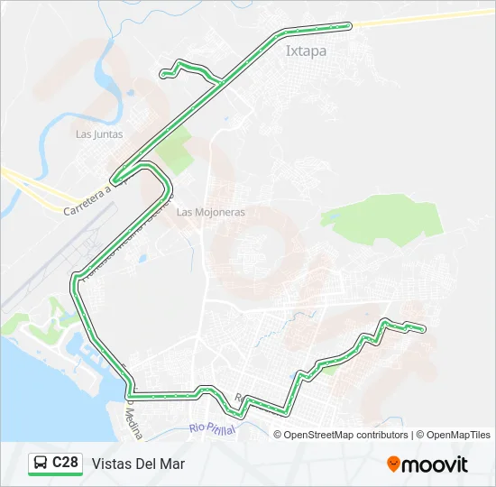 C28 Bus Line Map
