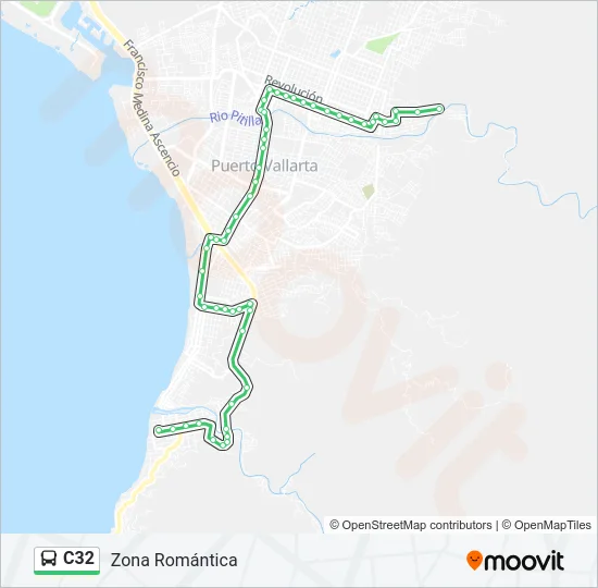 C32 Bus Line Map