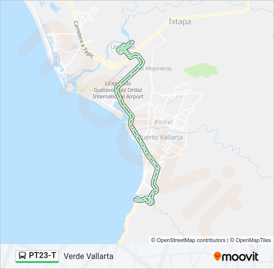 Mapa de PT23-T de autobús
